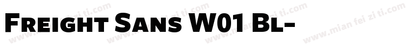 Freight Sans W01 Bl字体转换